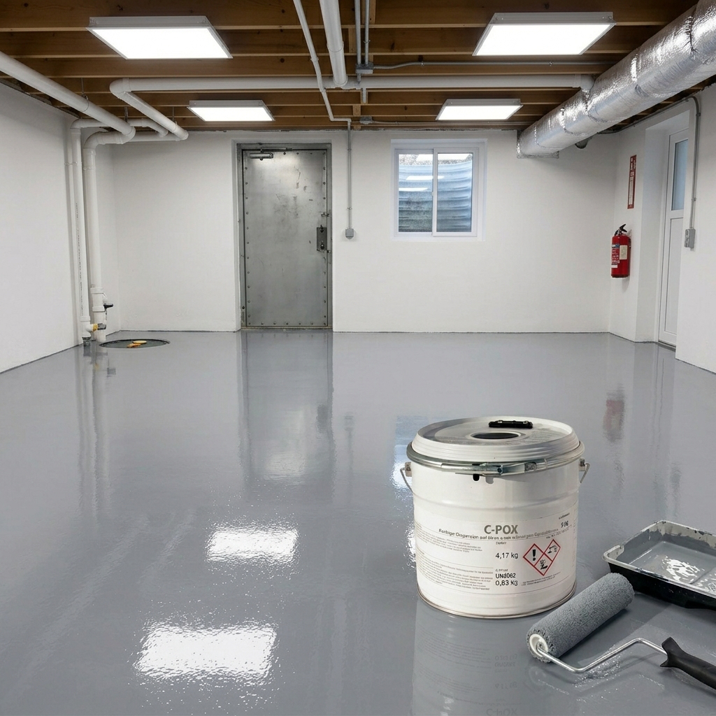 BTT-BI Epoxidharz Bodenbeschichtung RAL 6005 für 5m² Innen Fliesenlack Betonfarbe Industrieboden Garagenfarbe Kellerfarbe Wohnraum Gießharz Epoxy