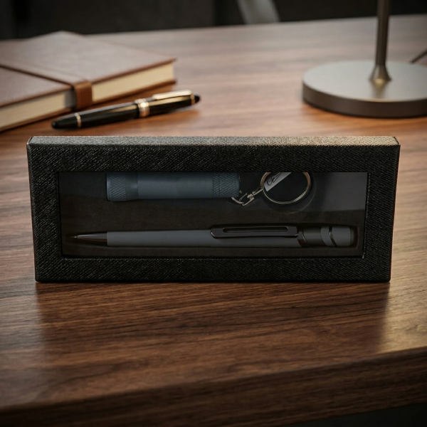 Geschenkset LED Lampe + Kuli