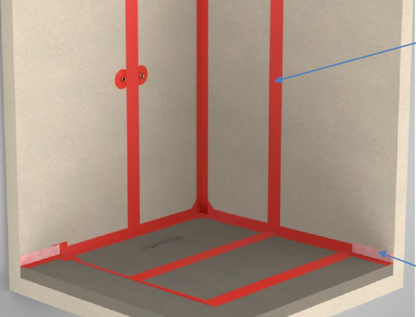 Abdichtbahn HDP Abdichtsystem, selbstklebend, inkl Rakel, 5 m x 600 mm, einseitig vlies