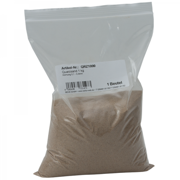 Quarzsand 1kg Feuergetrocknet
