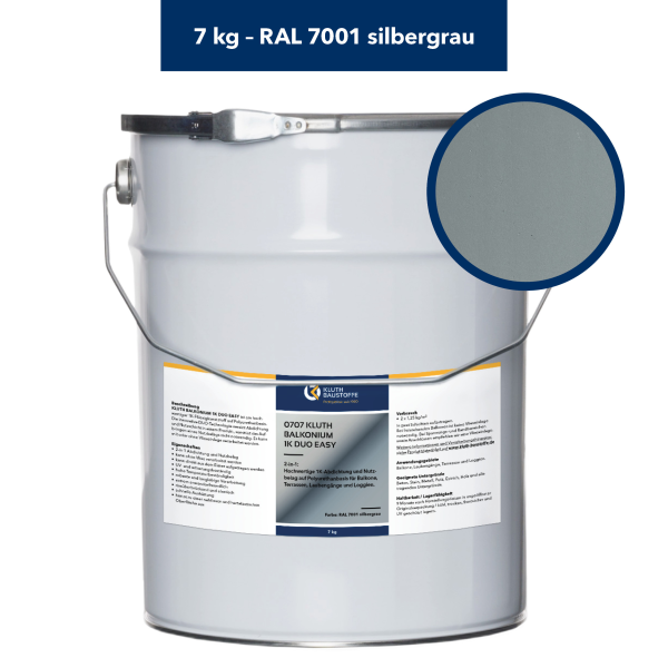 Balkonium 7 kg silbergrau