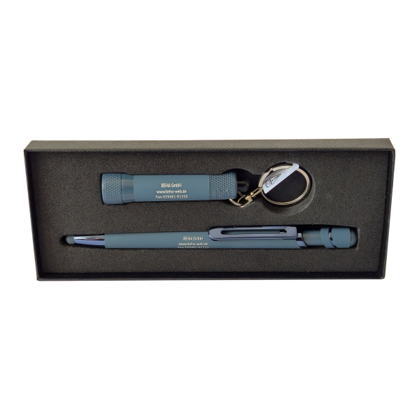 Geschenkset LED Lampe + Kuli