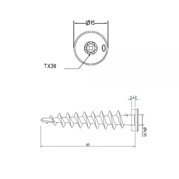 Isolierdübel Dübelschraube