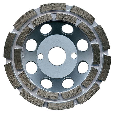 Diamantschleiftopf -zweireihig- Schleiftopf für Estrich, Fliesenkleber, Beton, Marmor