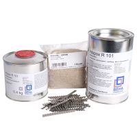 1,2 kg Epoxidharz Estrichklammern Quarzsand