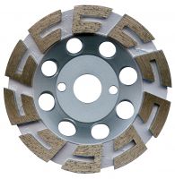 Diamantschleiftopf mit U-Segment Ø125mm oder Ø180mm für Estrich Putz Fliesenkleber Diamantschleiftopf mit U-Segment Ø125mm oder Ø180mm für Estrich Putz Fliesenkleber