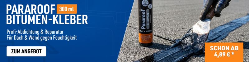 Der neue Pararoof Bitumenkleber für Dach & Wand