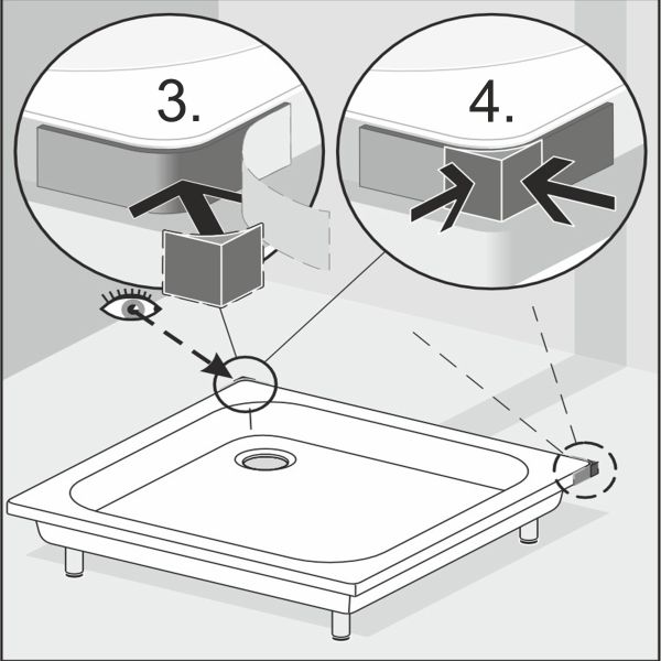 Einbauanleitung Wannenausgleichsecke