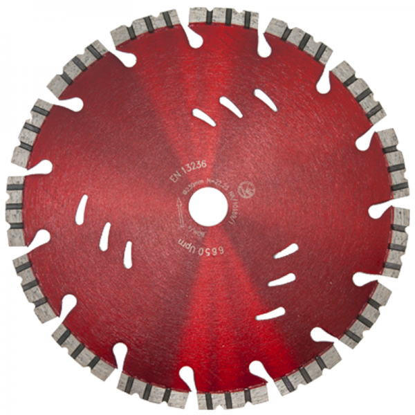 Diamanttrennscheibe "UNICUT" für Beton, Ziegel, Hohlblocksteine, Verbundpflaster, Klinker, Poroton