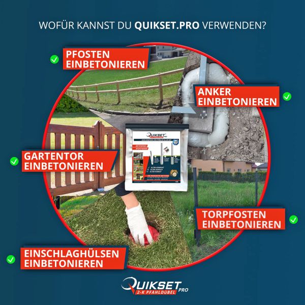 Quikset Pro Pfahl Dübel